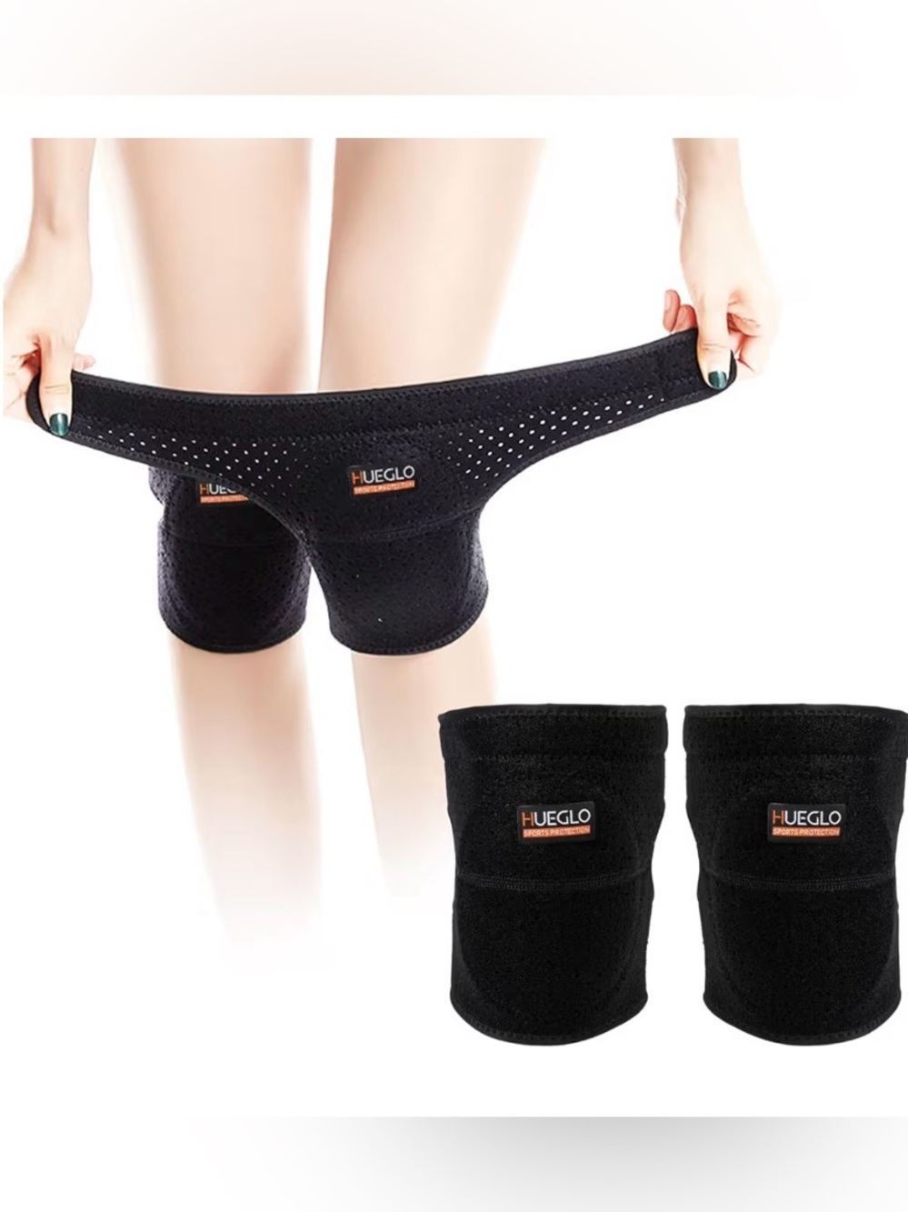 Hueglo protective knee pads for dancers, size medium